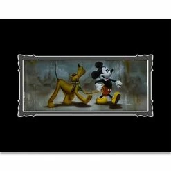 Best reviews of 😉 Disney Art Print - Mickey Mouse And Pluto - Man's Best Friend 👏