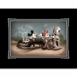 Budget 👏 Disney Art Print - Mickey And Minnie Mouse - Service With A Smile 😀