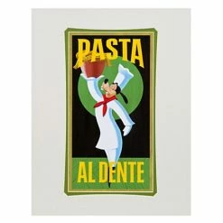 Coupon ???? Disney Art Print - Pasta Goofy - Pasta Al Dente By Brian Blackmore ✨