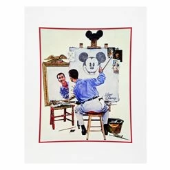 Cheapest ???? Disney Art Print - Walt Disney Triple Self Portrait - By Charles Boyer ????