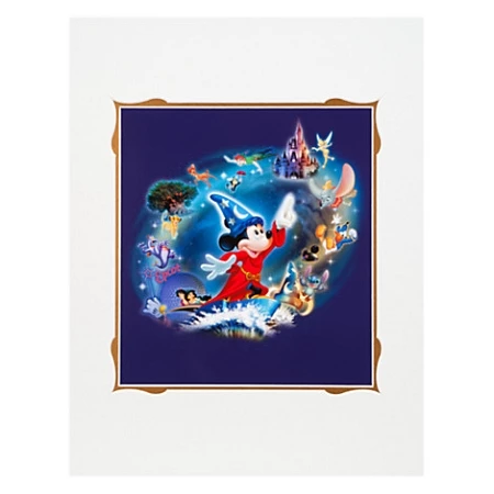Brand new π Disney Art Print - Sorcerer Mickey Mouse - Magic Lives π₯