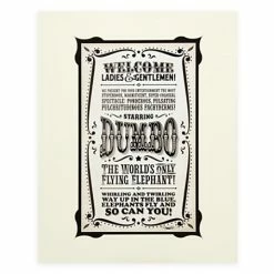 Hot Sale ⌛ Disney Art Print - Dumbo The Flying Elephant By Jeremy Fulton ????