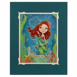 Best Pirce ✔️ Disney Art Print - Ariel ''Imagine'' By John Coulter ????