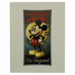 New ???? Disney Art Print - Mickey Mouse ''Pie Eyed Mickey The Original'' ????