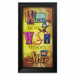Brand new ✔️ Disney Shadowbox - Jiminy Cricket - When You Wish Upon A Star 🎁