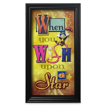Brand new βοΈ Disney Shadowbox - Jiminy Cricket - When You Wish Upon A Star π