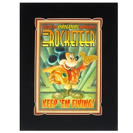Budget ✔️ Disney Art Print - Mickey Mouse As The Rocketeer ???? 1 Budget ✔️ Disney Art Print - Mickey Mouse As The Rocketeer ????