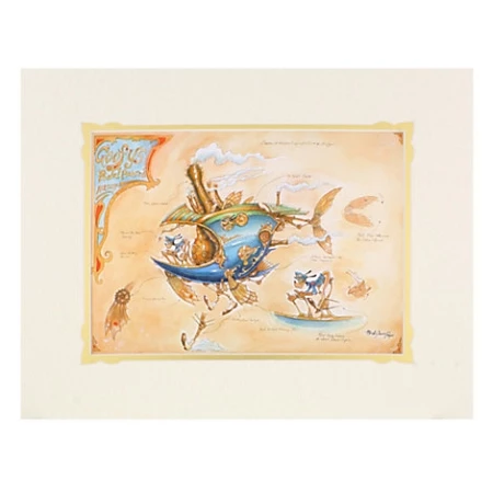 New ???? Disney Art Print - Goofy - Goofy's Pedal Powered Airship ???? 1 New ???? Disney Art Print - Goofy - Goofy's Pedal Powered Airship ????