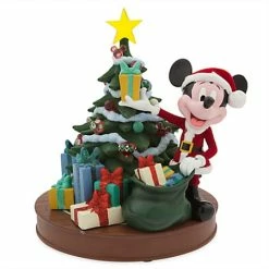 Hot Sale ???? Disney Medium Figure - Retro Santa Mickey Mouse Tree - Light Up ????