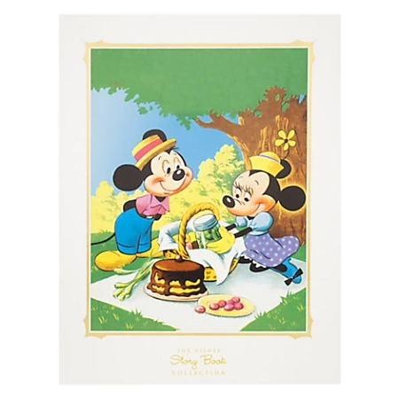 Outlet β Disney Story Book Deluxe Art Print - Mickey & Minnie Picnic β¨