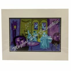Cheap ✨ Disney Shag Art Print - The Haunted Mansion - 31 Ghosts - Left Side 👍