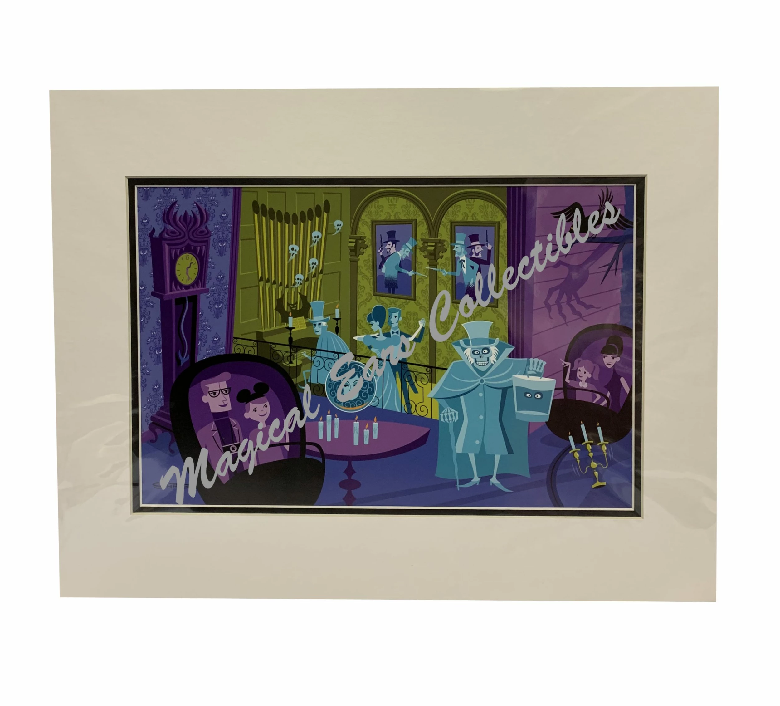 Cheap ✨ Disney Shag Art Print - The Haunted Mansion - 31 Ghosts - Left Side ???? 1 Cheap ✨ Disney Shag Art Print - The Haunted Mansion - 31 Ghosts - Left Side ????