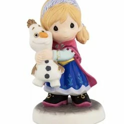 Cheapest 🥰 Disney Precious Moments Figure - Anna And Olaf - You Melt My Heart ✔️