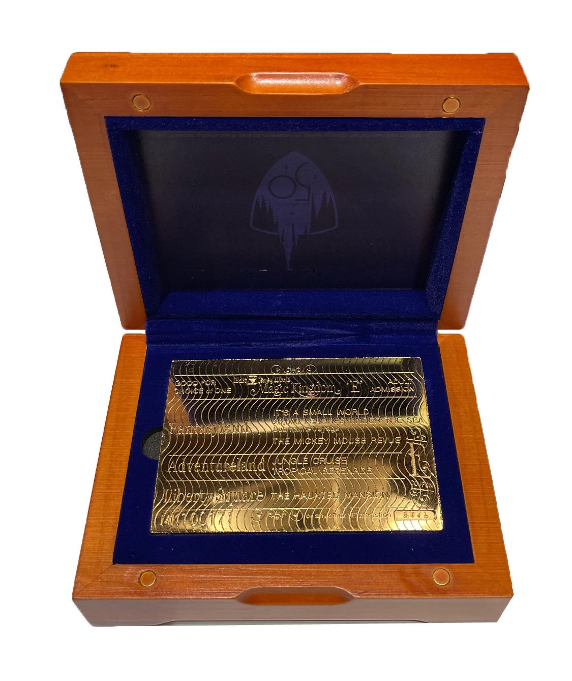 Hot Sale π― Disney Ticket Replica - 50th Anniversary E Ticket - 24K π